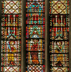 Raam met Sint Judas, Sint Paulus, Sint Andreas